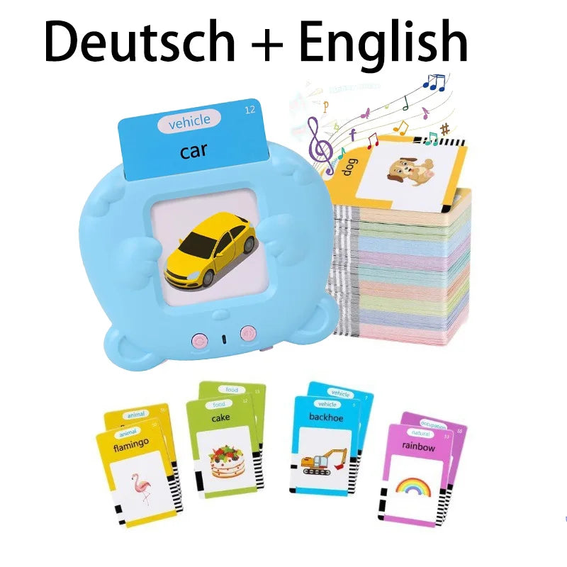 Tarjetas de Vocabulario Multilingües con Lector Electrónico – ¡Aprendizaje Interactivo y Certificado!
