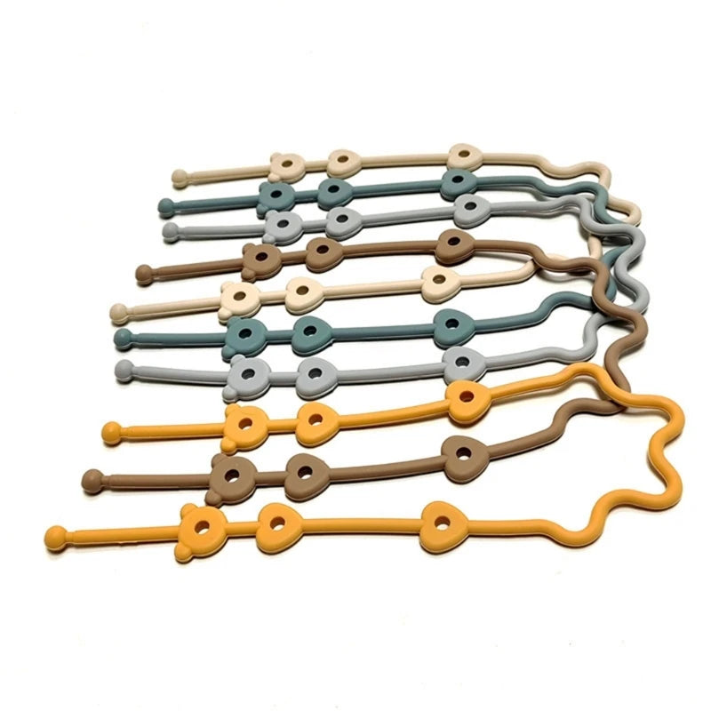 Correa/Cadena de Silicona Universal para Chupete y Accesorios (Sistema de Bucle Ajustable)