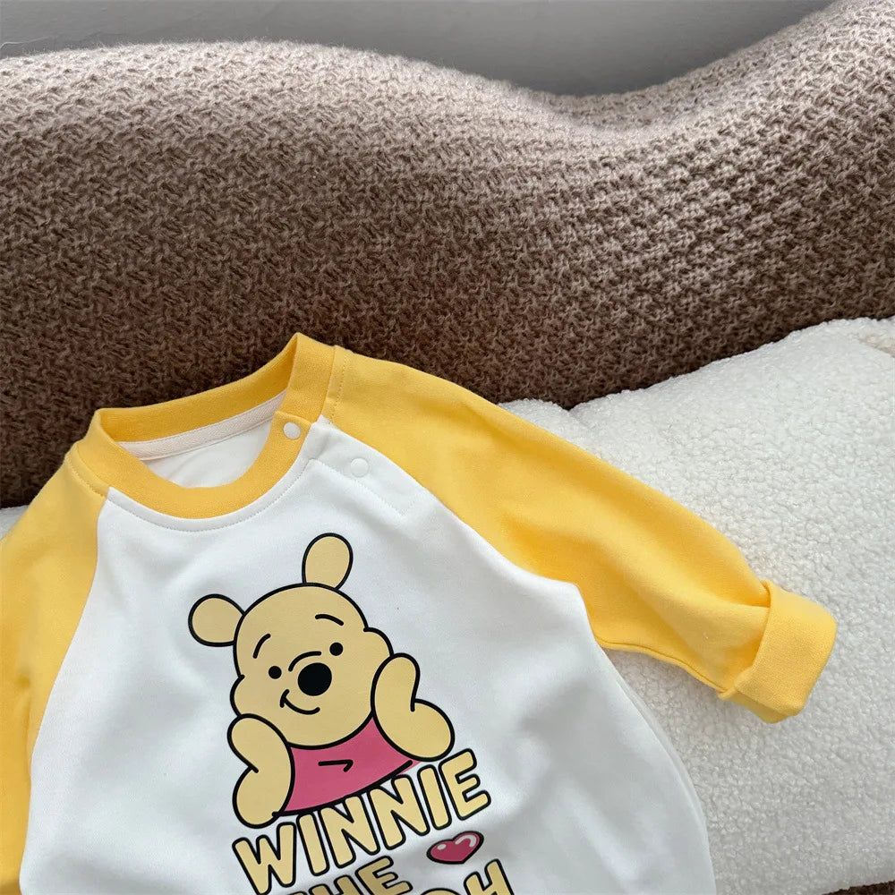 Mameluco de Algodón y accesorios Winnie The Pooh | Manga Larga y Estilo Lindo (6-18 meses)