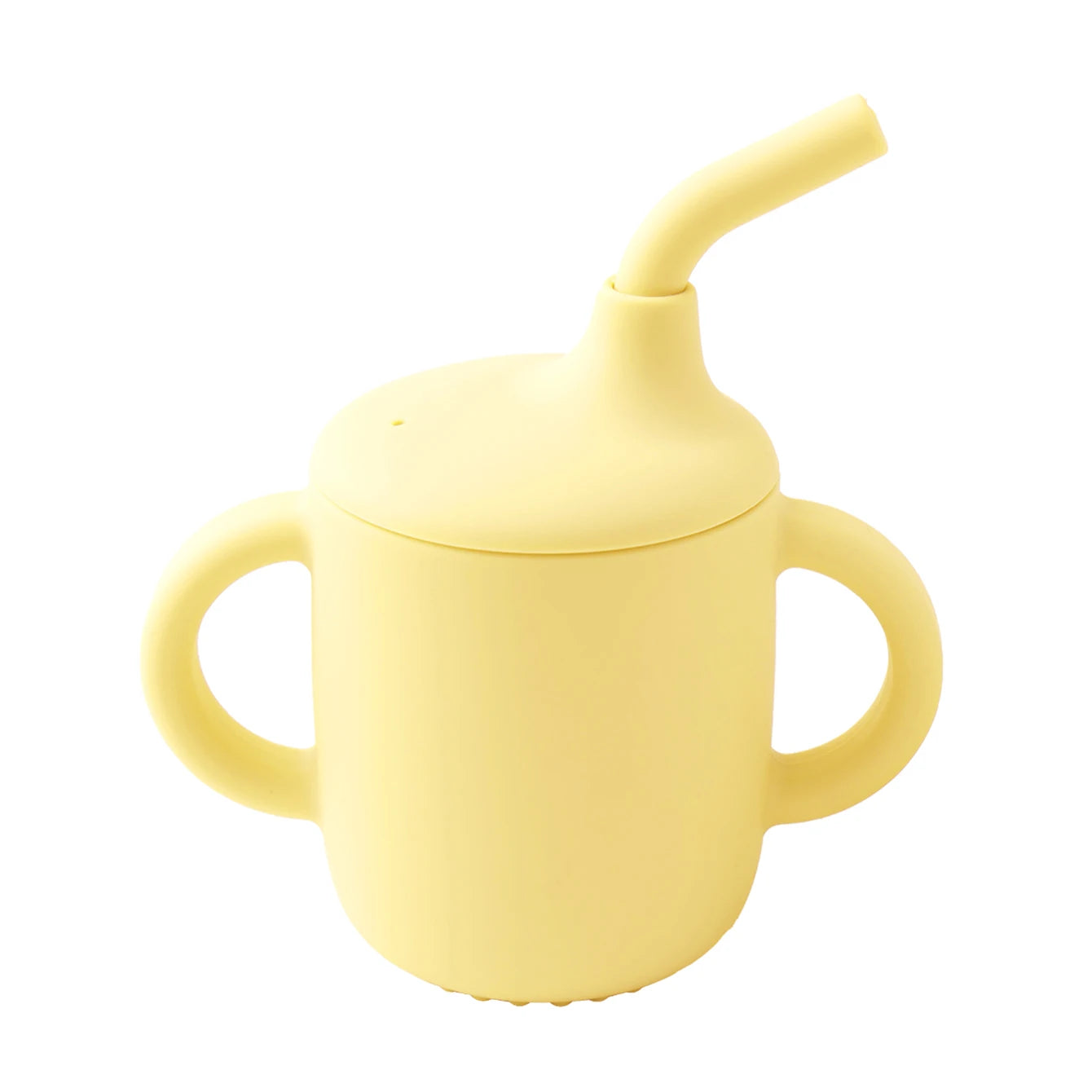 Vaso Entrenador de Silicona 180ml con Asas |  Entrenamiento Seguro, Antifugas, Sin BPA