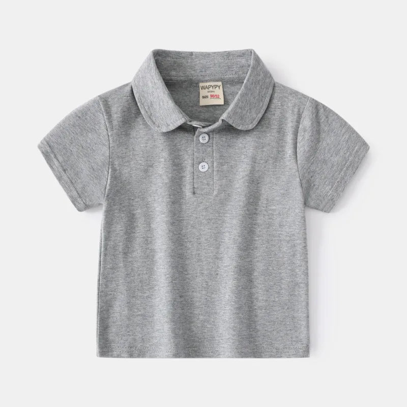 Playera Tipo Polo para Niño | Cuello Clásico y Bolsillo (12 Meses a 7 Años)