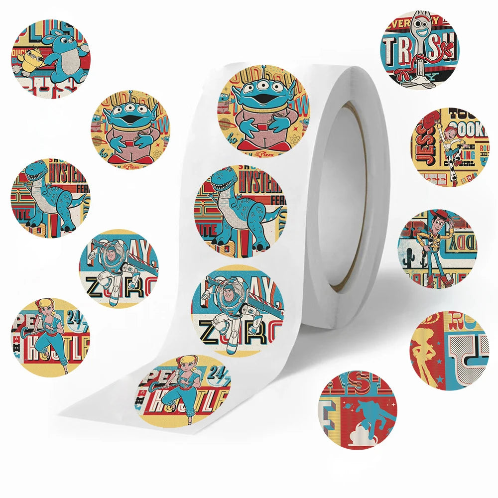 Rollo de 500 Pegatinas Disney & Pixar: ¡La Colección Más Grande!