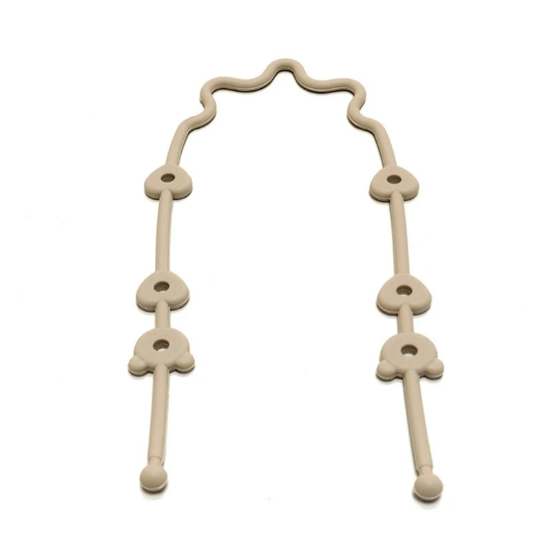 Correa/Cadena de Silicona Universal para Chupete y Accesorios (Sistema de Bucle Ajustable)