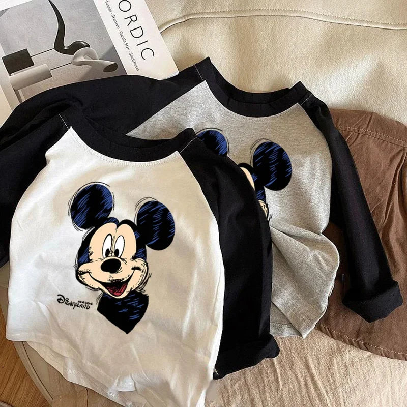 Conjunto Mickey Mouse  | Camiseta Manga Raglan y Pantalón (0 a 13 años)