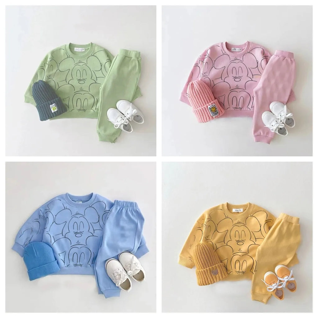 Conjunto Deportivo : Sudadera Mickey Mouse y Pantalón (Unisex) (6M-4T)