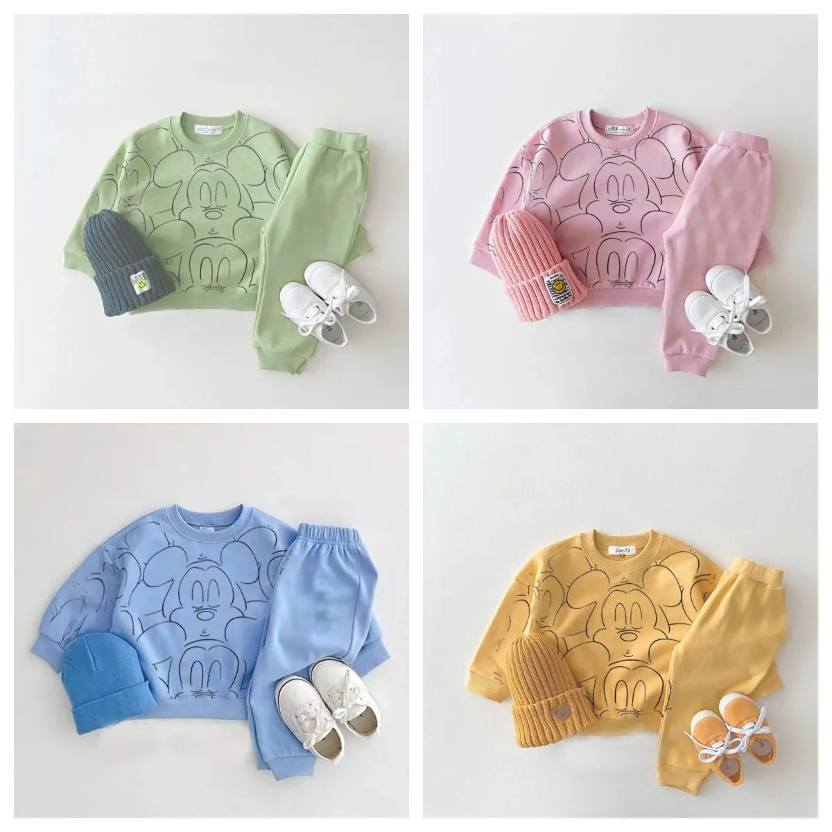 Conjunto Deportivo : Sudadera Mickey Mouse y Pantalón (Unisex) (6M-4T)