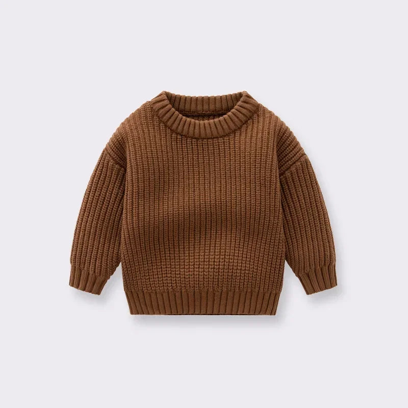 Suéter de Punto Grueso: Jersey Básico y Cálido (Unisex 0-6 años)