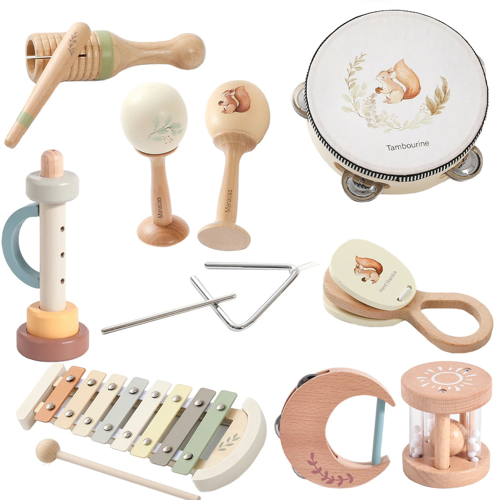 Instrumentos Musicales Montessori | Estimulación Sensorial Temprana