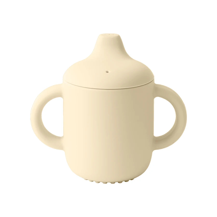 Taza de silicona con doble asa con tapa