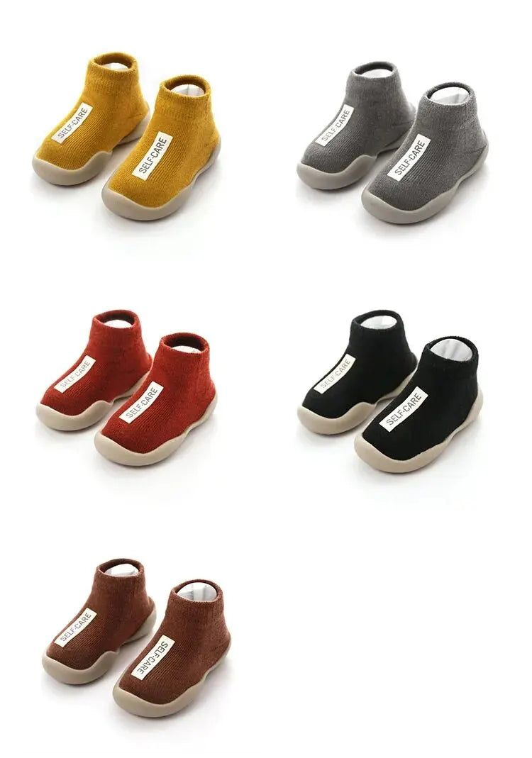 Calcetines-Zapatos para Primeros Pasos - Suela de Goma Antideslizante