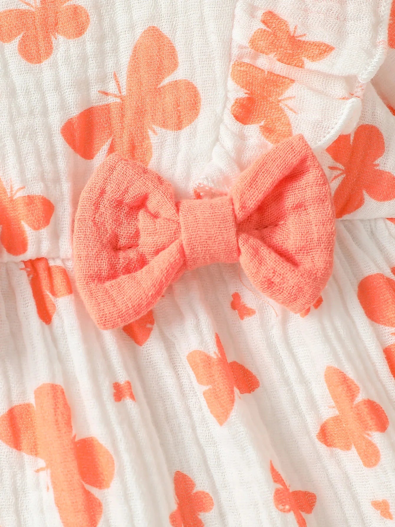 Mameluco de niña diseño Floral (0-6M): Comodidad 100% Algodón y Diadema a Juego