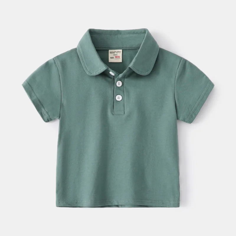 Playera Tipo Polo para Niño | Cuello Clásico y Bolsillo (12 Meses a 7 Años)