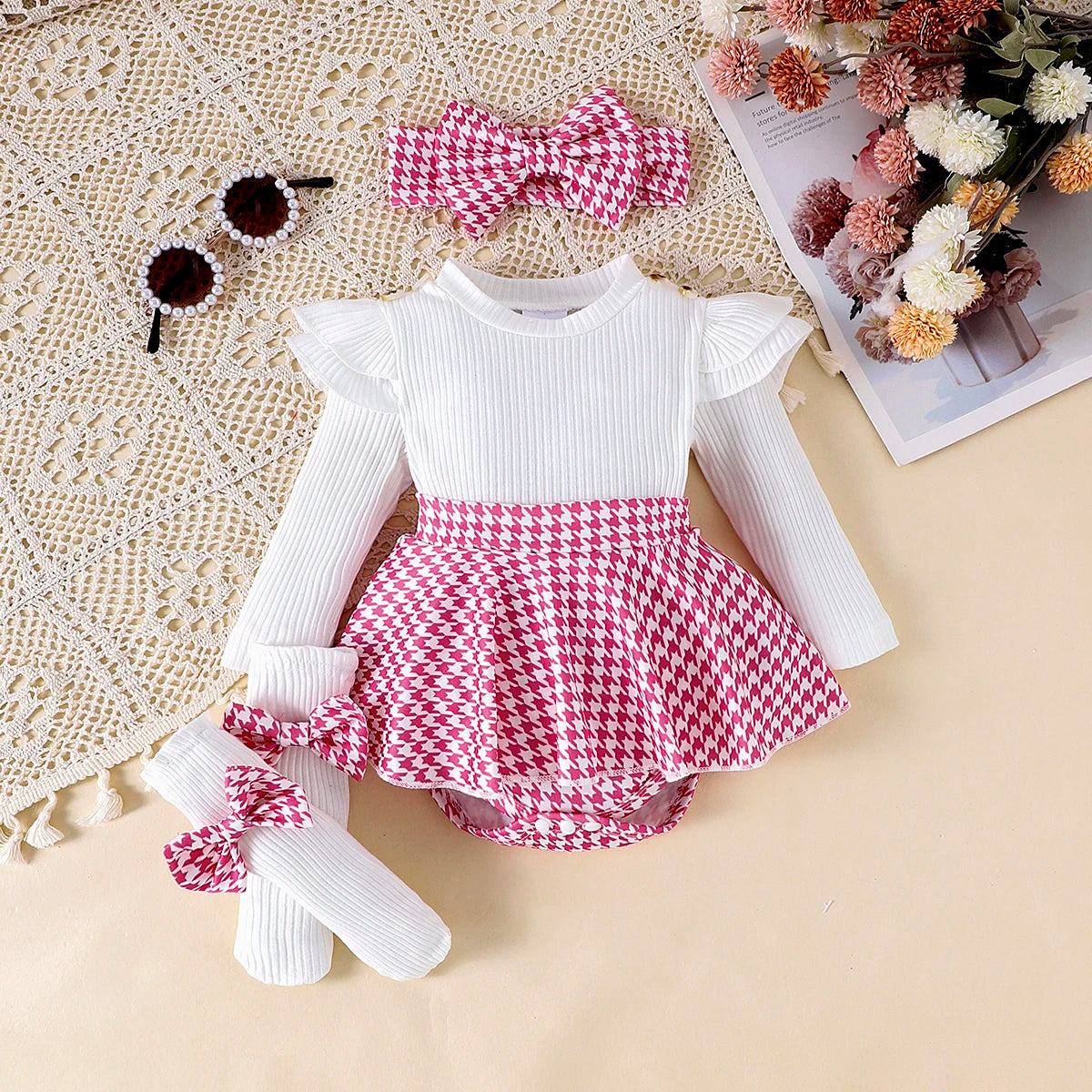 Conjunto de Otoño 3 Piezas para niña: Estilo y Dulzura