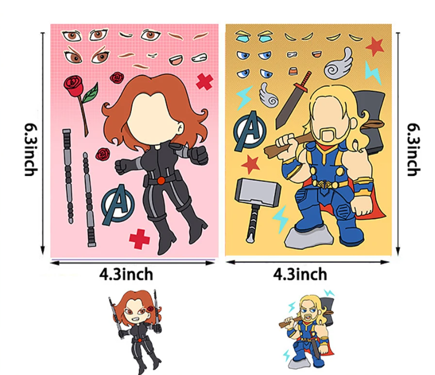 Pegatinas Marvel "Crea tu Propio Héroe": Spider-Man y sus Amigos