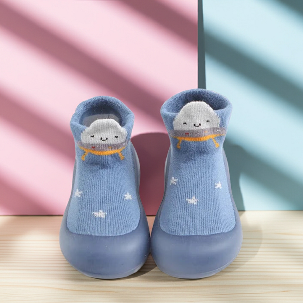 Zapato Calcetín Infantil con Suela de Goma – Confort y Seguridad para Pequeños Exploradores