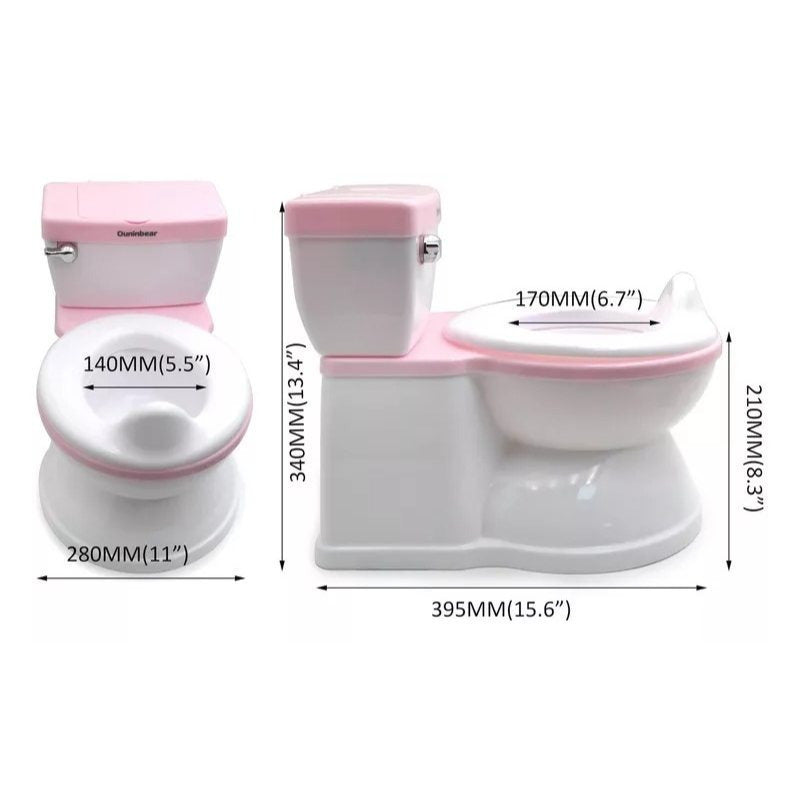 Inodoro de Entrenamiento con Sonido de Descarga: ¡Haciendo el Baño Divertido!