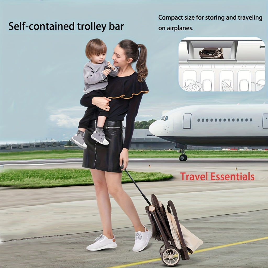 Carriola de Viaje Ultraligera: Plegado a una Mano, Lista para el Avión