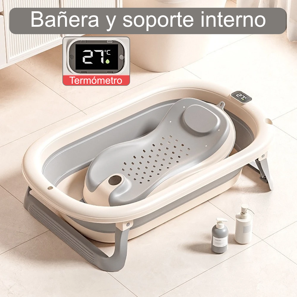 Tina Plegable: El Baño Perfecto para Bebés y la Tranquilidad de Papá y Mamá