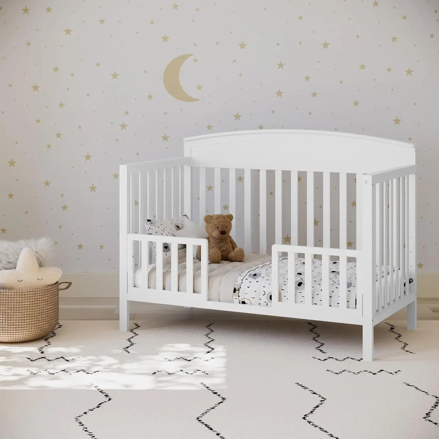 5-en-1 Cuna convertible (Blanca) – Cuna/Cama