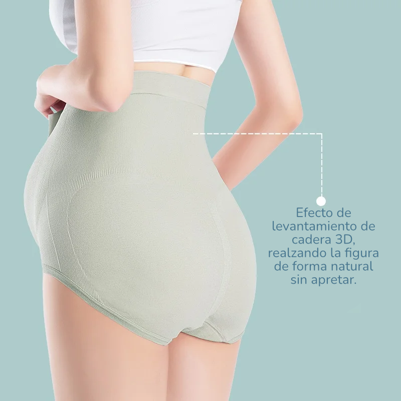 Set de 3 Bragas de Maternidad | Soporte de Cintura Alta, Compresión Elástica y Levanta Cadera 3D