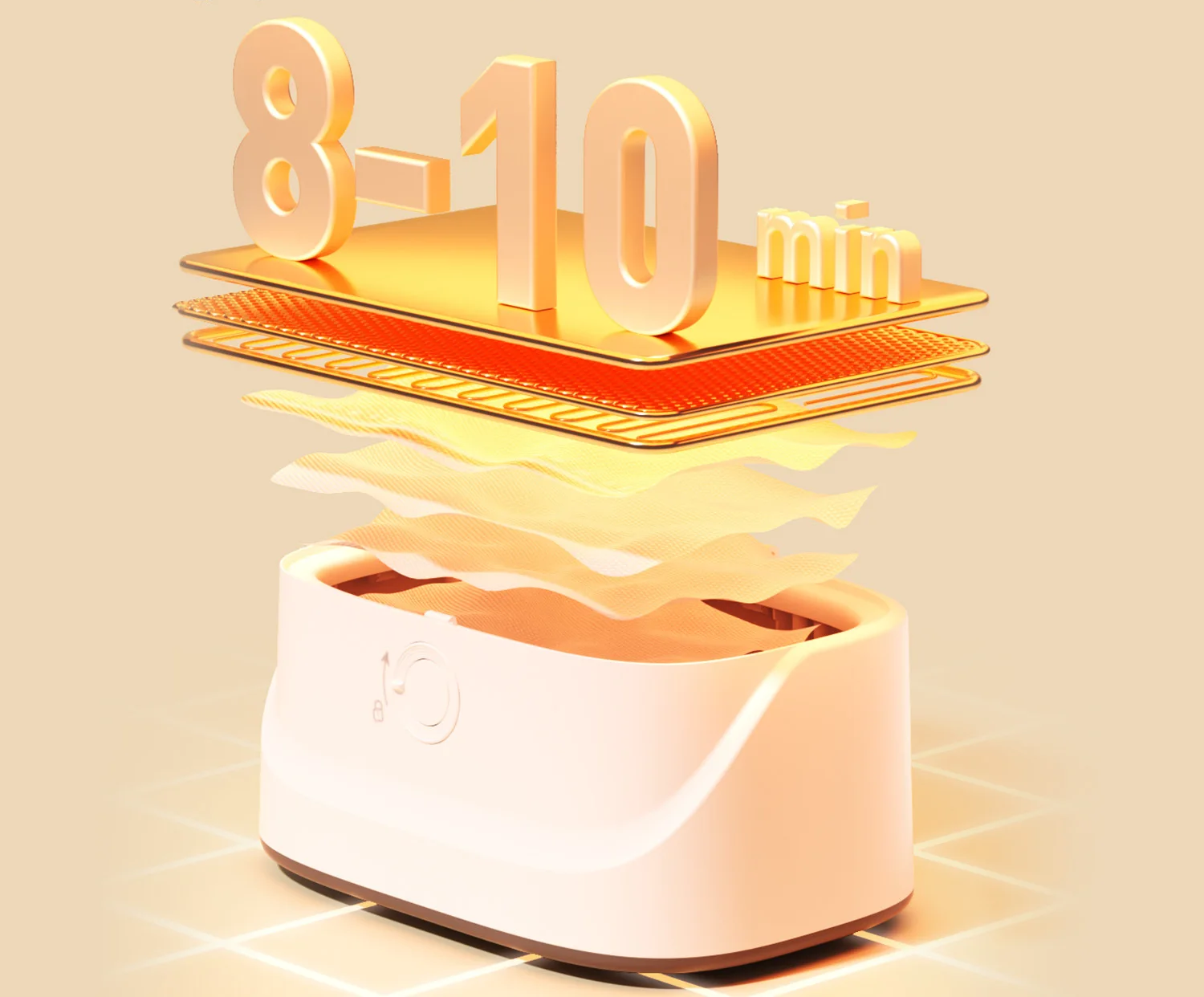 Calentador de Toallitas para Bebé | Control de Temperatura (50°C a 60°C), Luz Nocturna y Gran Capacidad