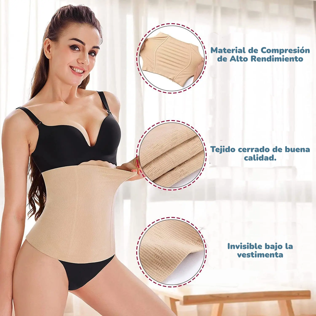 Faja de Recuperación Posparto 2 en 1 | Moldeador de Cuerpo y Entrenador de Cintura de Cintura Alta