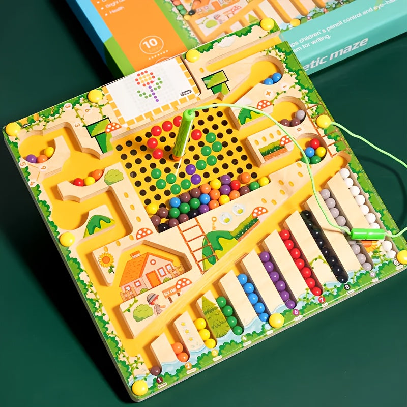 Laberinto magnético 4 en 1 color y conteo