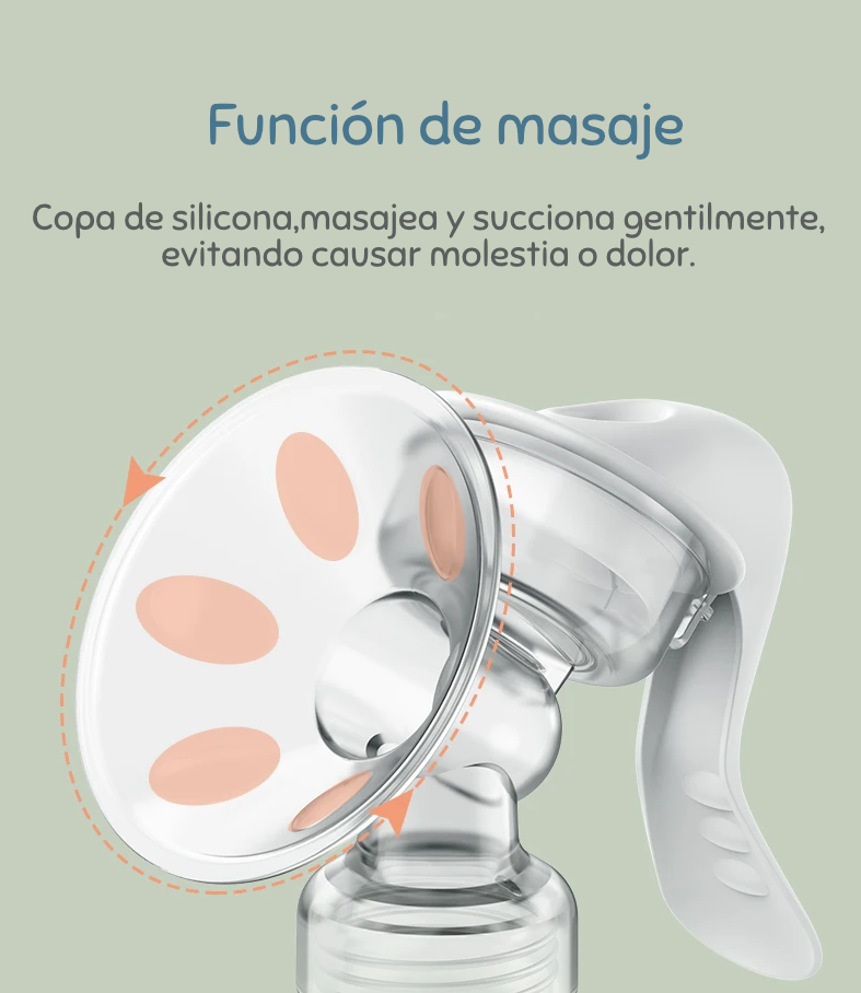 Extractor de Leche Manual MAMIJOY | Silicona Ergonómica, Succión Ajustable y Sin BPA