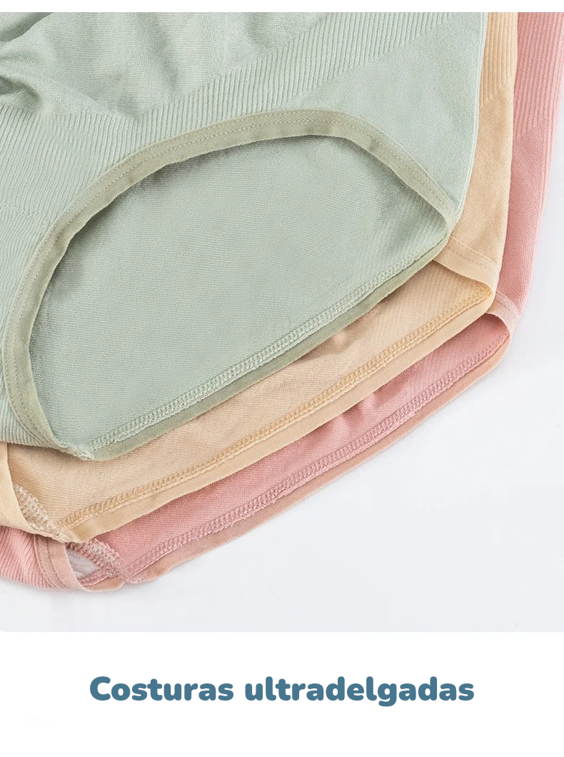 Set de 3 Bragas de Maternidad | Soporte de Cintura Alta, Compresión Elástica y Levanta Cadera 3D