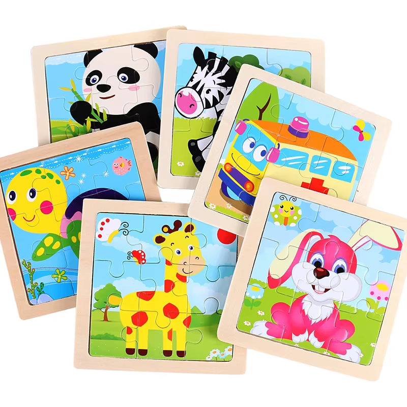 Rompecabezas de madera (Juguetes Montessori)