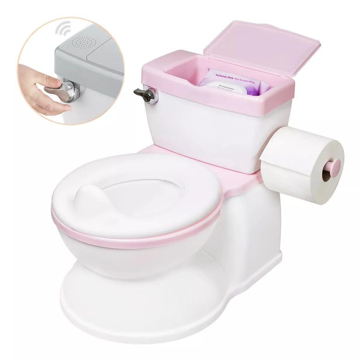 Baño Infantil Realista con Sonido de Descarga y Seguridad