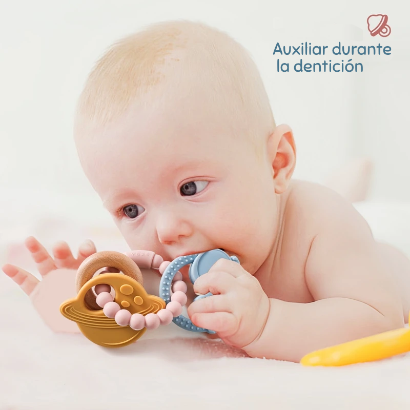 Pulsera Mordedora de Silicona (Doble Anillo) | Alivio Inmediato de la Dentición