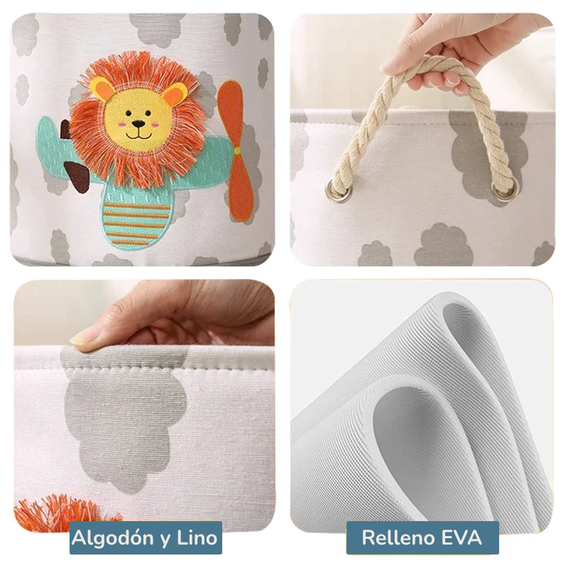 Cestas Organizadoras Plegables Multifuncionales con Asa