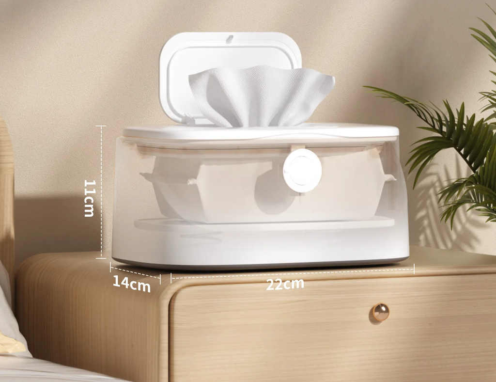 Calentador de Toallitas para Bebé | Control de Temperatura (50°C a 60°C), Luz Nocturna y Gran Capacidad