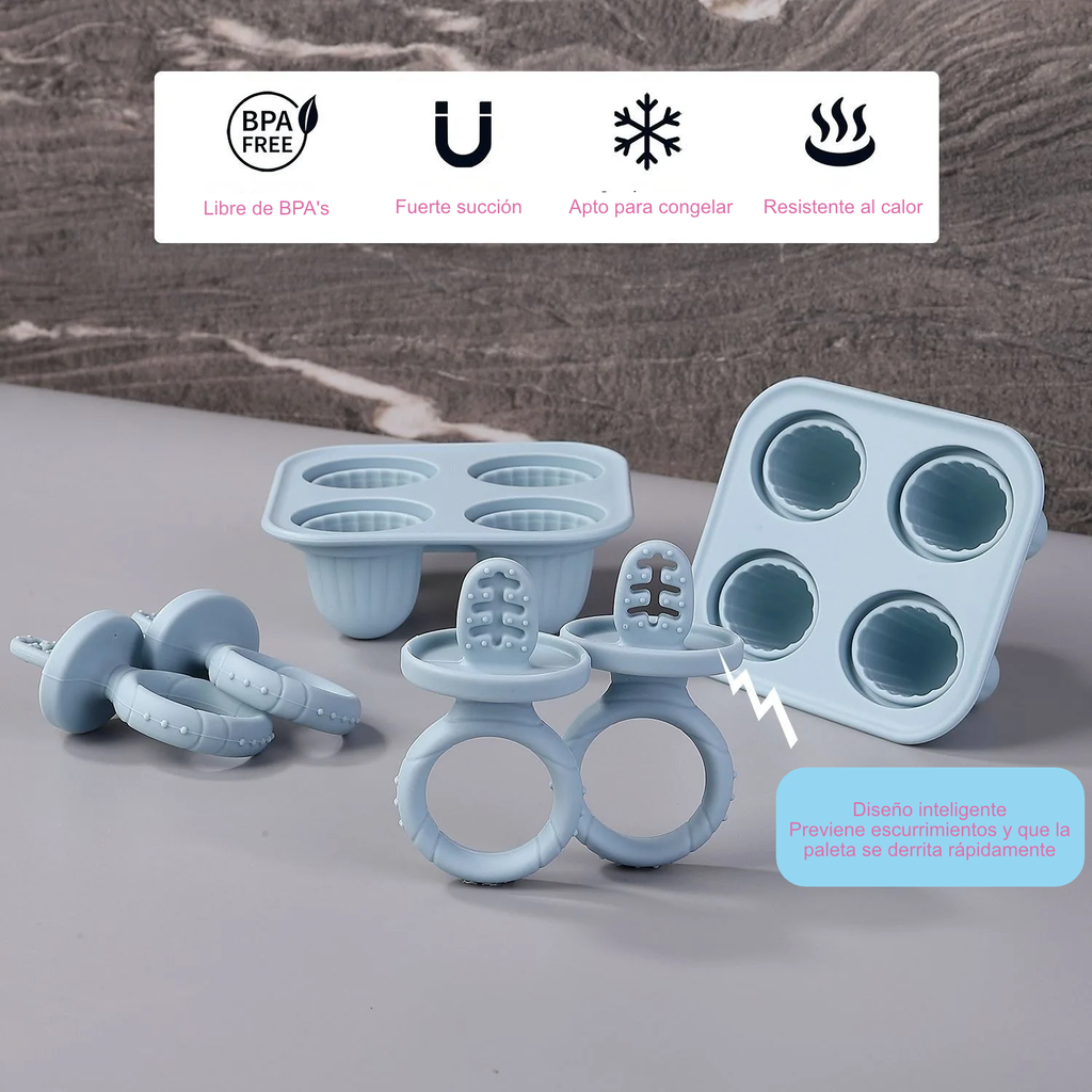 Molde de silicona para mordedera tipo paleta | Silicona Sin BPA, Alimentación y Dentición
