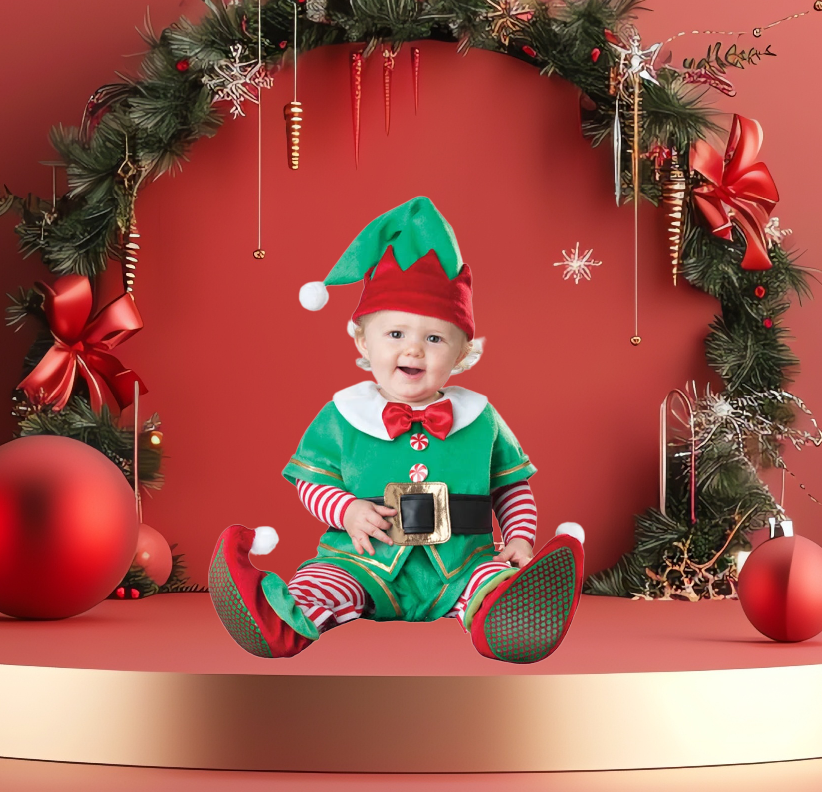 Disfraces Navideños para Bebé – ¡Kit Completo y Tierno para las Fiestas!
