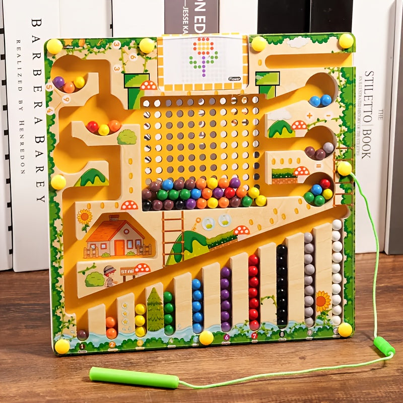 Laberinto magnético 4 en 1 color y conteo