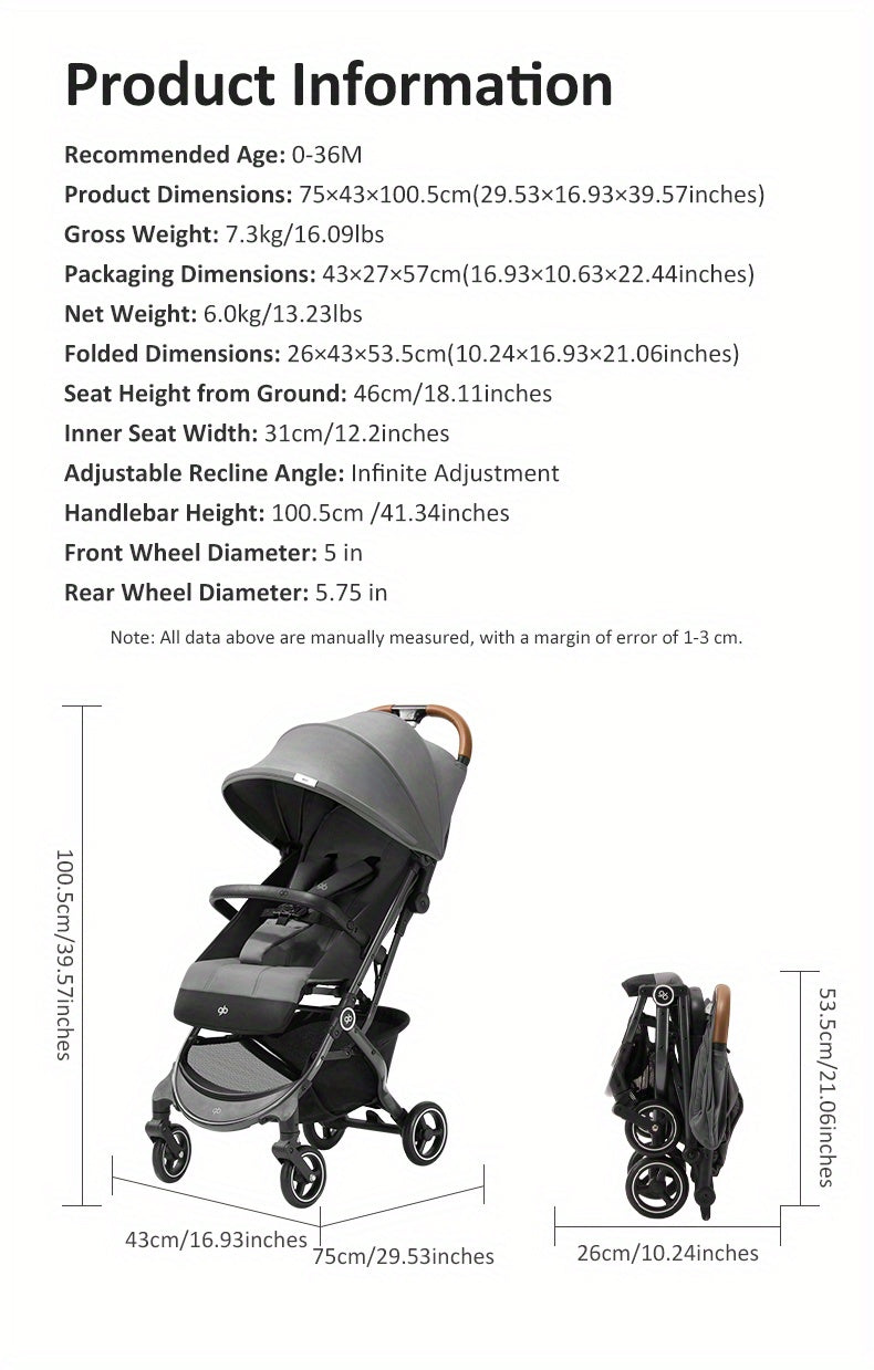 Carriola Plegable GB: Comodidad Extrema y Rendimiento Todo Terreno
