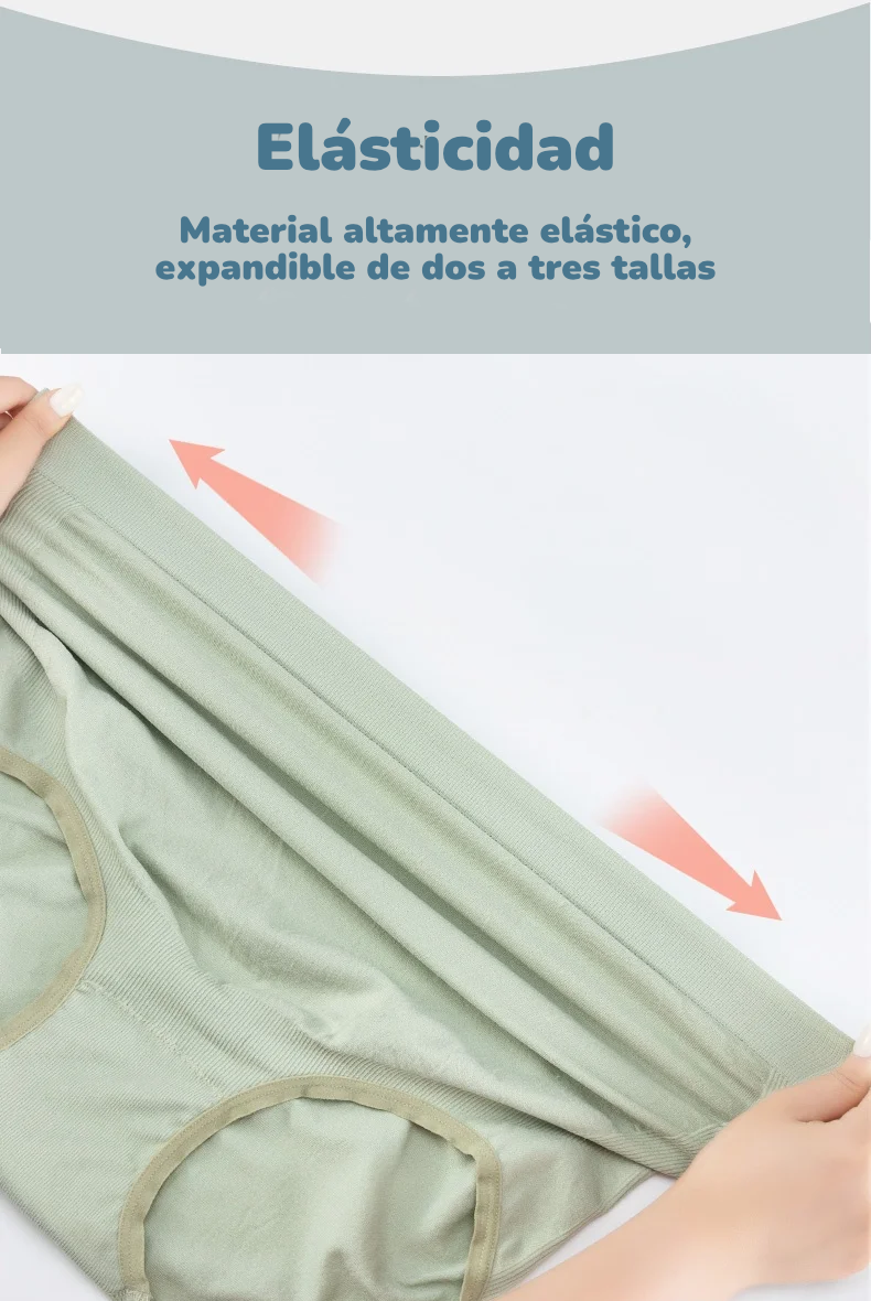 Set de 3 Bragas de Maternidad | Soporte de Cintura Alta, Compresión Elástica y Levanta Cadera 3D