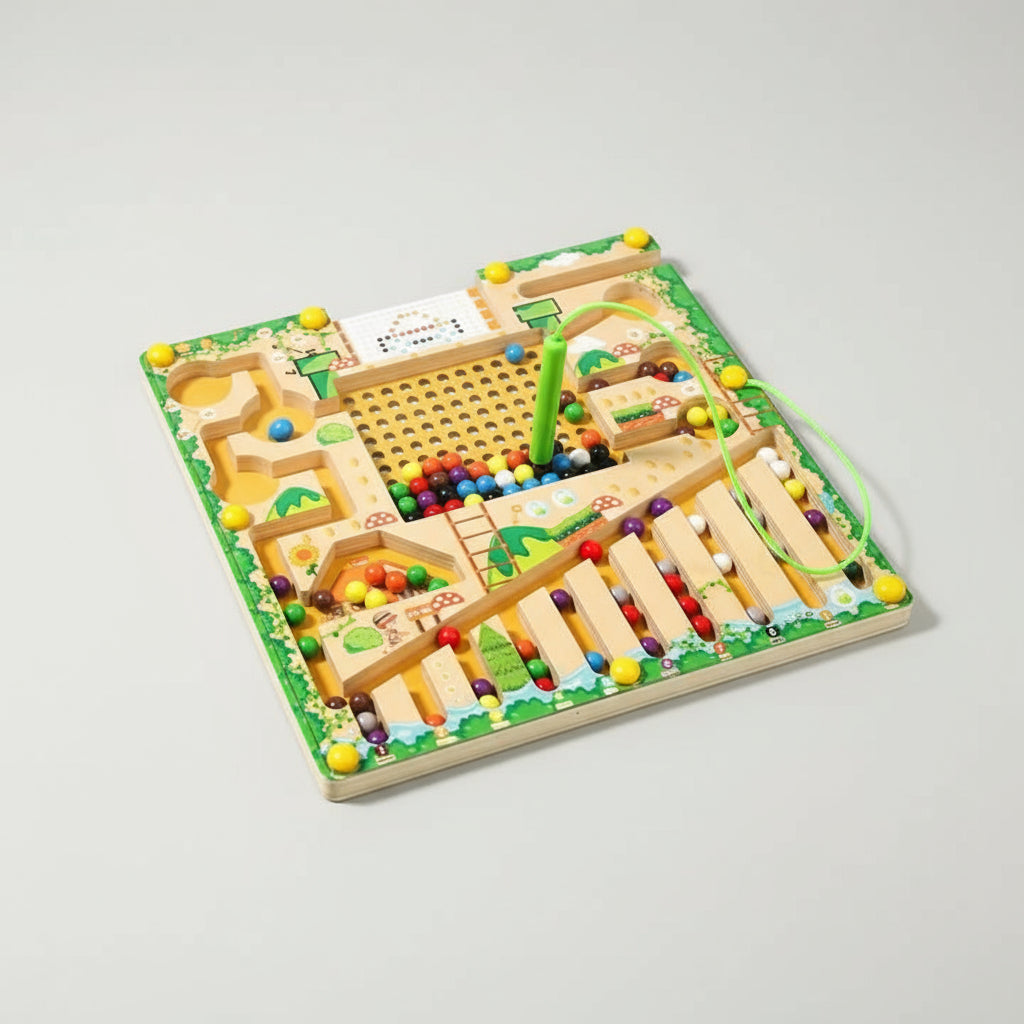 Laberinto magnético 4 en 1 color y conteo