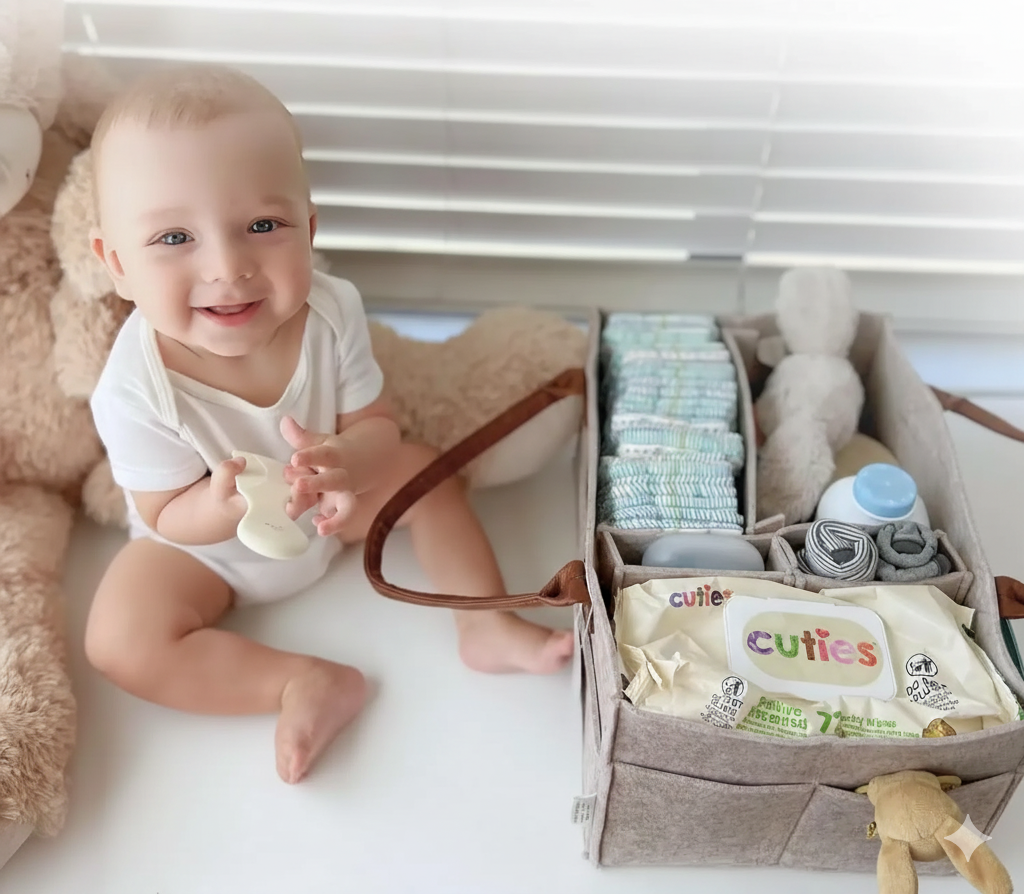 Cesta Organizadora de Fieltro Premium con 9 Compartimentos | La Solución Definitiva de Orden