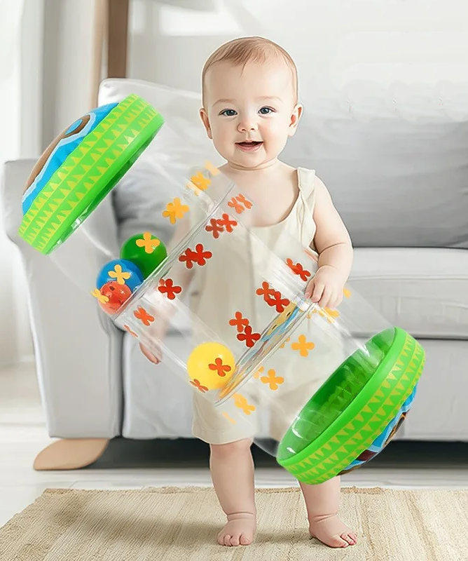 Rodillo Inflable para Gatear | Juguete de Estimulación y Desarrollo Motor