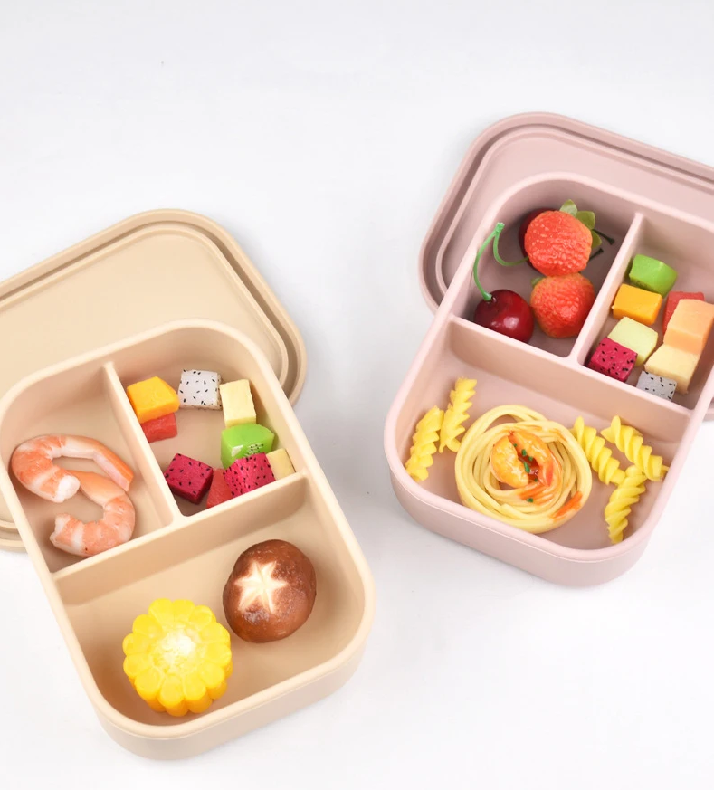 Caja Bento de Silicona  |  Compartimentos a Prueba de Fugas