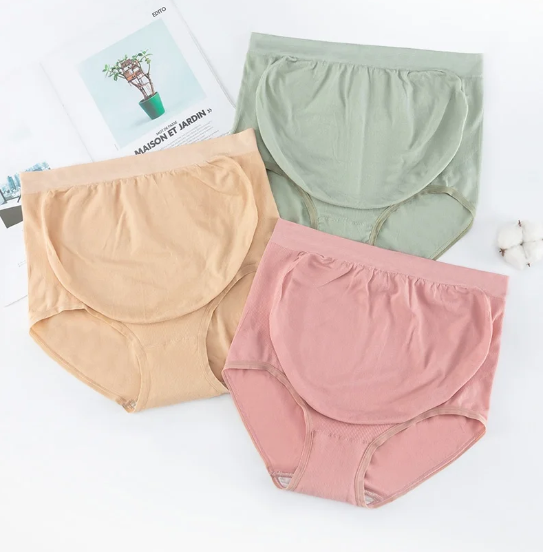 Set de 3 Bragas de Maternidad | Soporte de Cintura Alta, Compresión Elástica y Levanta Cadera 3D