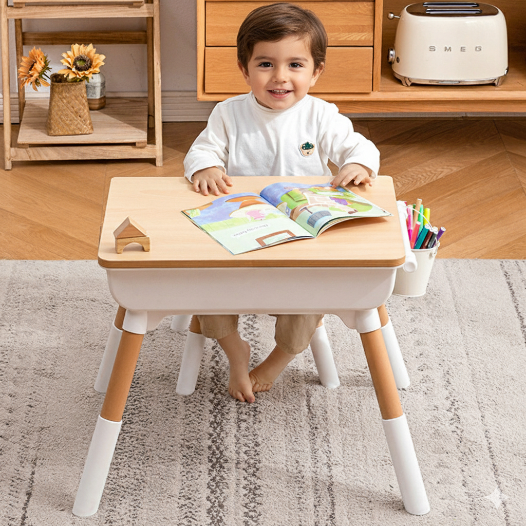 Escritorio de Estudio Ergonómico Ajustable para Niños (65 x 55 cm)