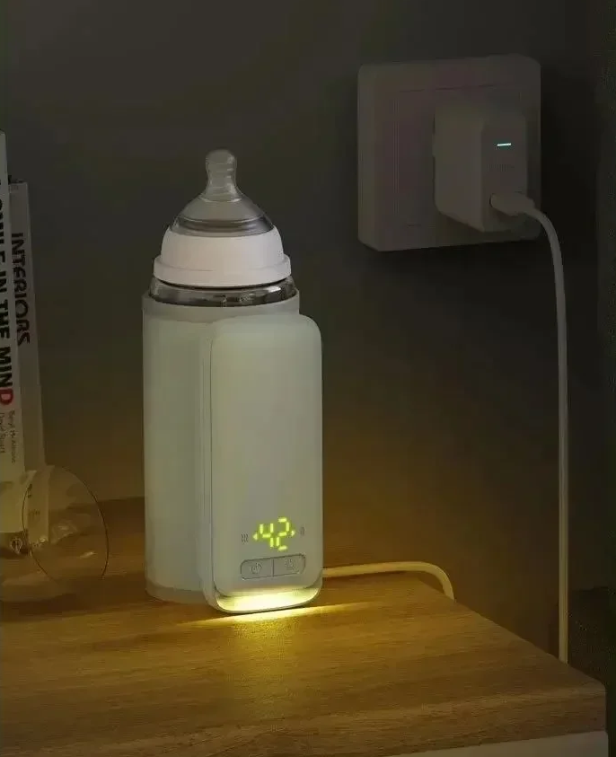 Calentador de Biberones Portátil Recargable (Dos versiones) | Control Electrónico de Temperatura (37°C a 55°C)