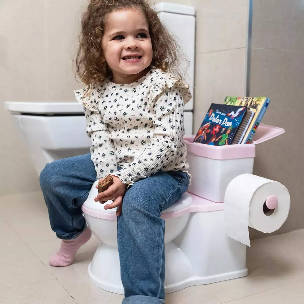 Inodoro de Entrenamiento con Sonido de Descarga: ¡Haciendo el Baño Divertido!