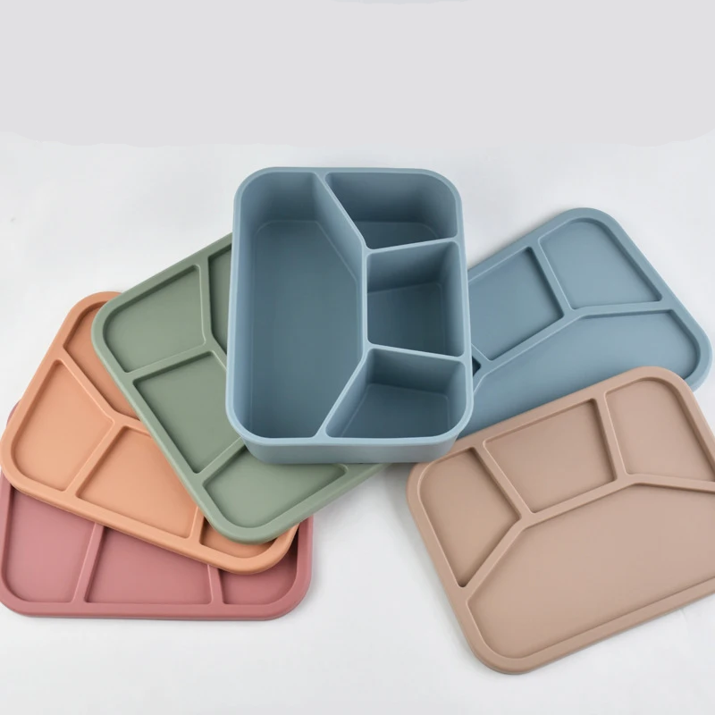 Caja Bento de Silicona  |  Compartimentos a Prueba de Fugas