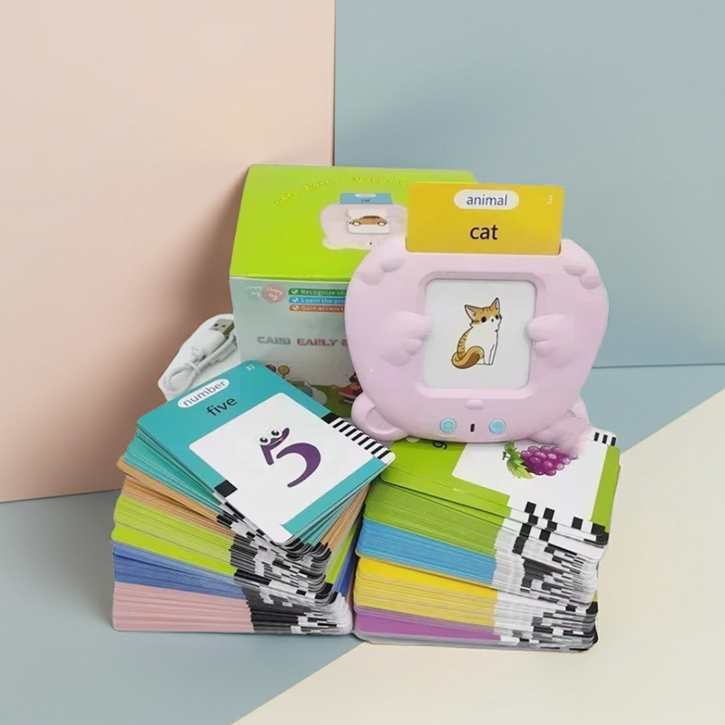 Tarjetas de Vocabulario Multilingües con Lector Electrónico – ¡Aprendizaje Interactivo y Certificado!