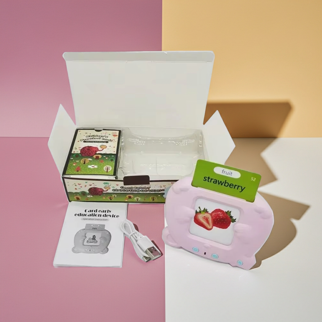 Tarjetas de Vocabulario Multilingües con Lector Electrónico – ¡Aprendizaje Interactivo y Certificado!